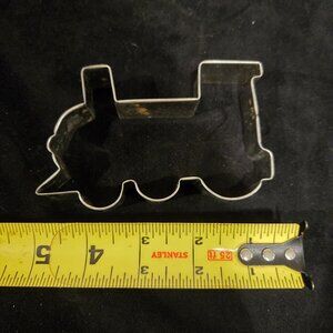 Vintage Metal Train Cookie cutter, 5" long